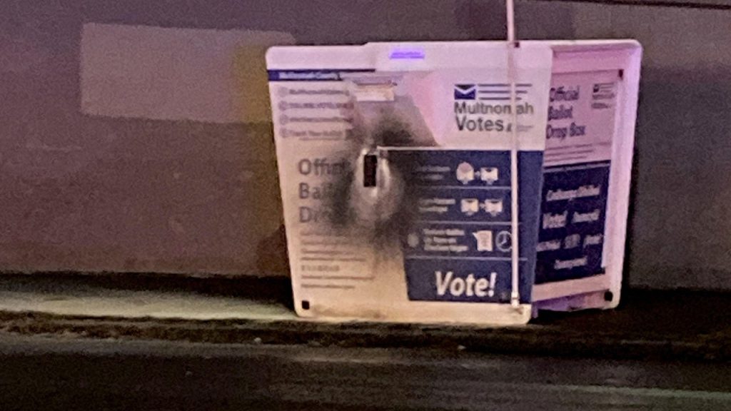 portland ballot box fire