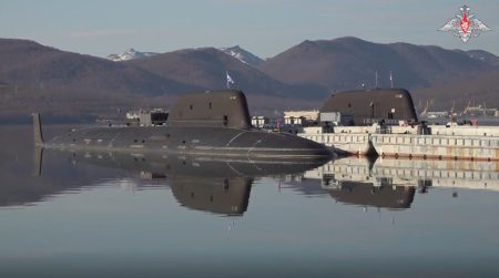 russian nuclear submarines dock pacific base