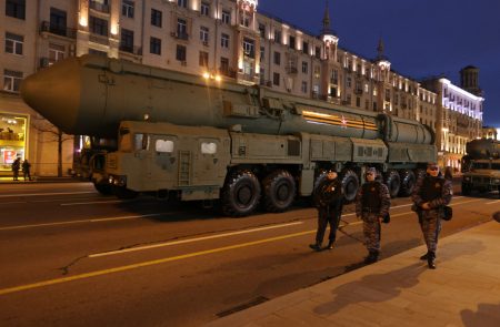 russias nuclear capable yars missile launcher