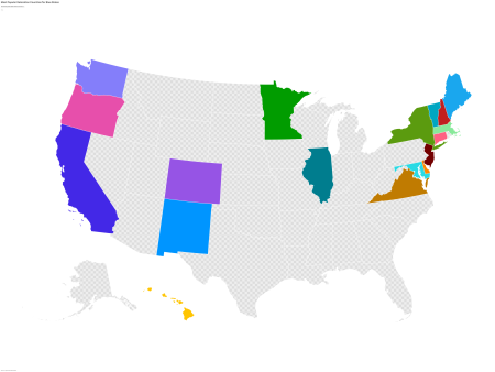 map shows most popular relocation countries democrats