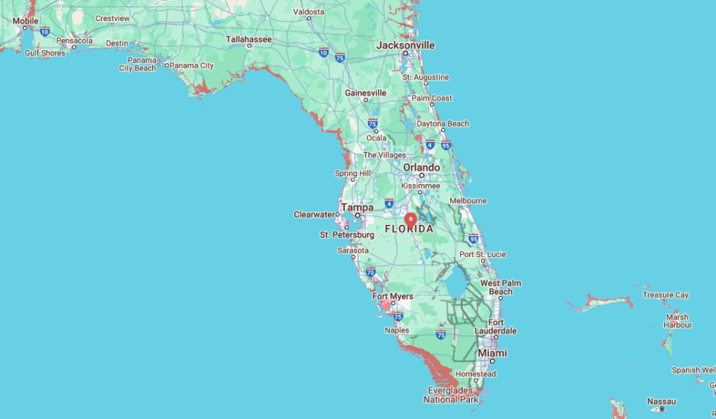 florida underwater map