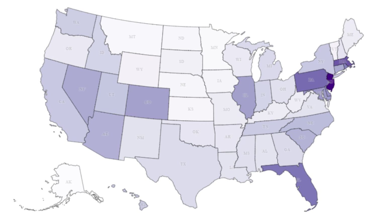 map noise levels us