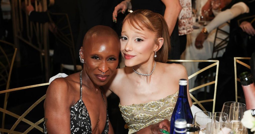 Feature Cynthia Erivo and Ariana Grande 2025 Golden Globes