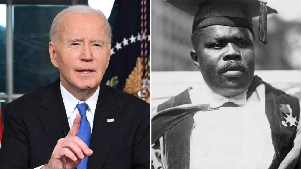 biden marcus garvey split