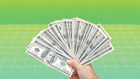 cash money fan 100s green 3d grid