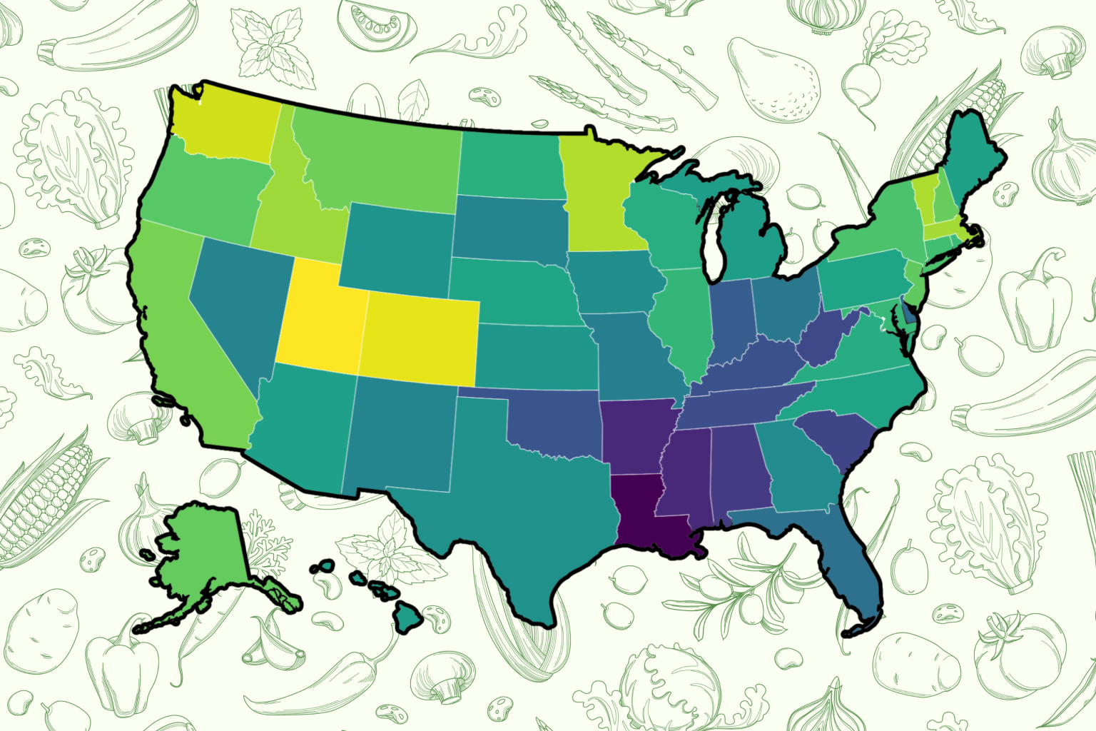 healthiest eating map