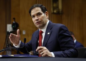 rubio speaks during confirmation hearing