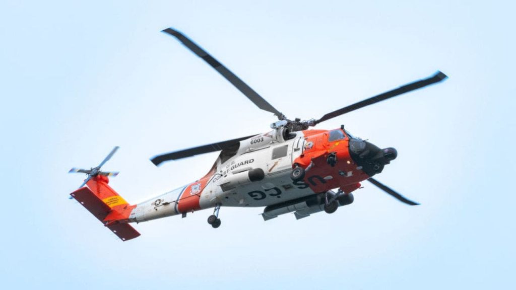 a U.S. Coast Guard Sikorsky MH 60T Jayhawk helicopter