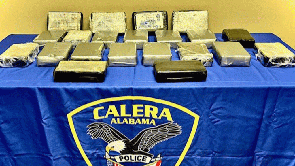 cocaine drug bust calera