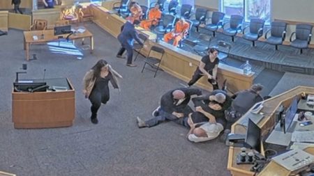 courtroom brawl