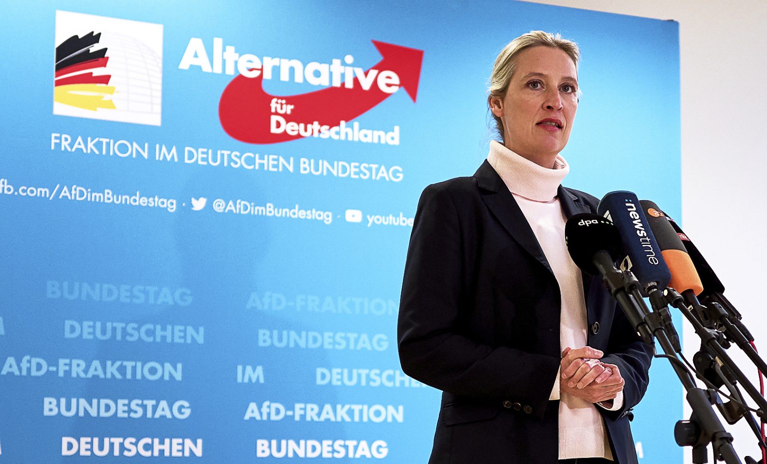 german politician alice weidel making statement