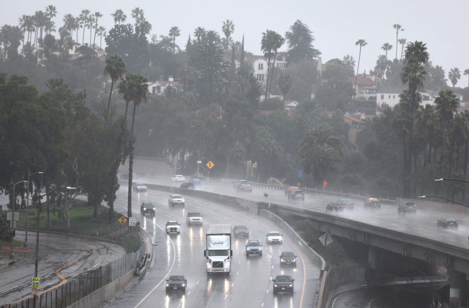 los angeles rain