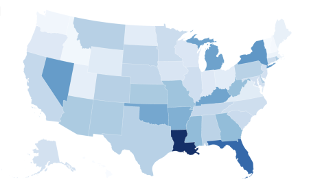 map states highest car insurance