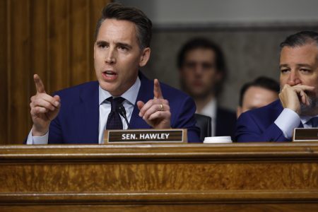 sen josh hawley during joint hearing