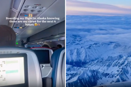 view over alaska flight