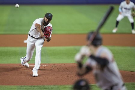 miami marlins starting pitcher sandy alcantara