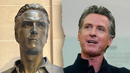 newsom bronze bust