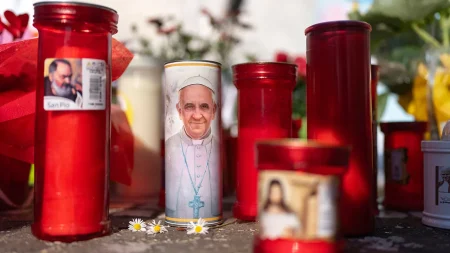 pope francis candles