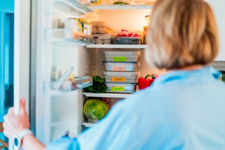 stock image fridge