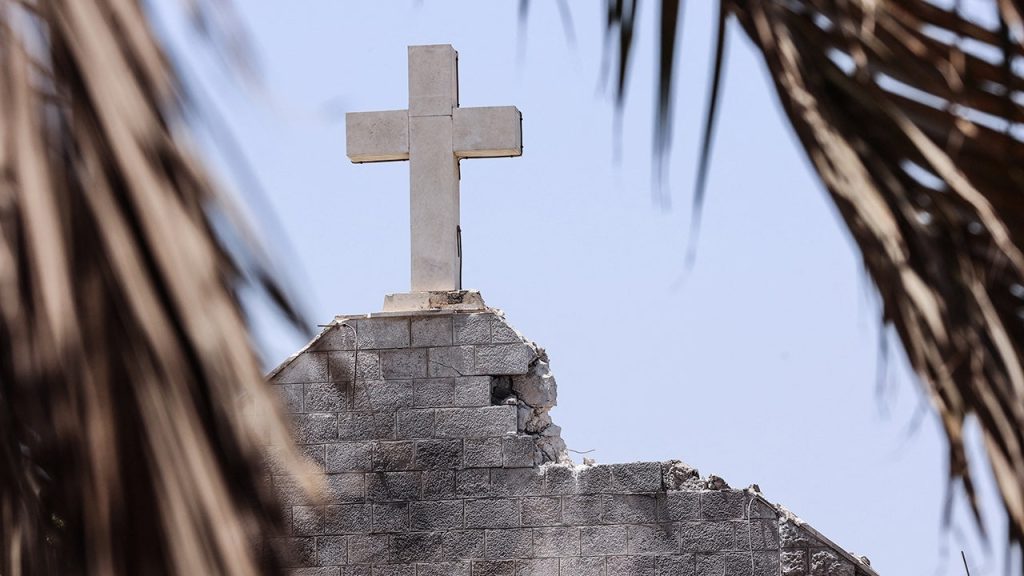 gaza church damage