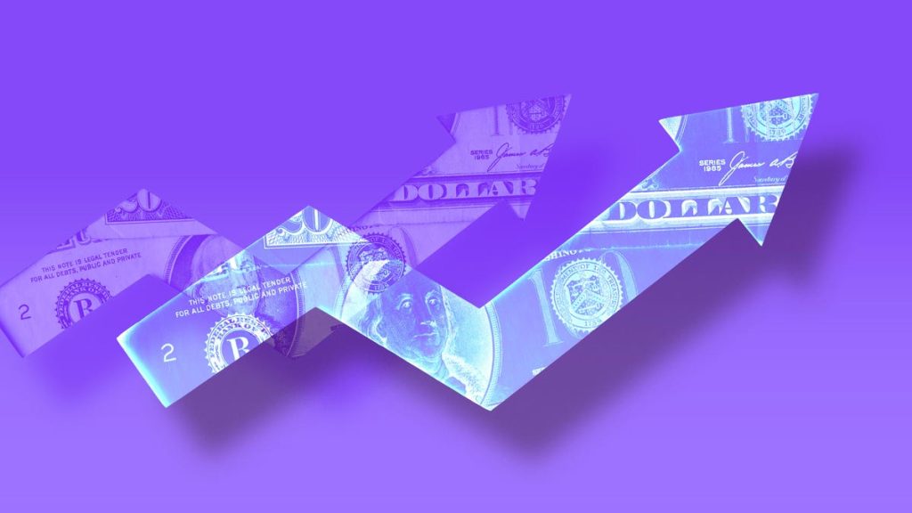 interest rate purple teal