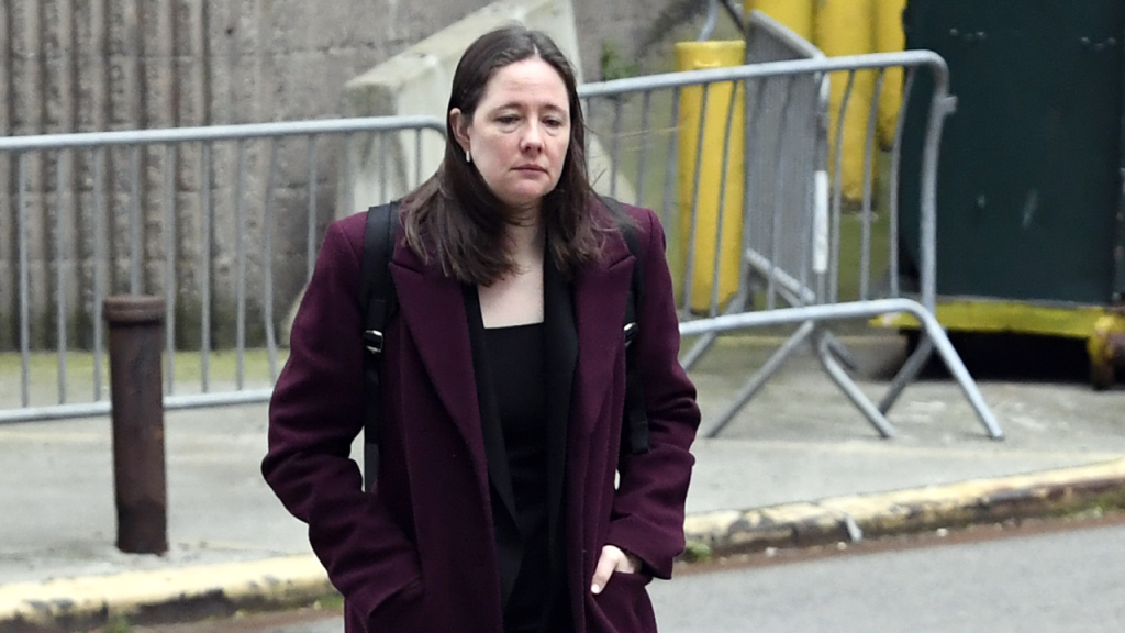 maurene comey arrives at manhattan federal court