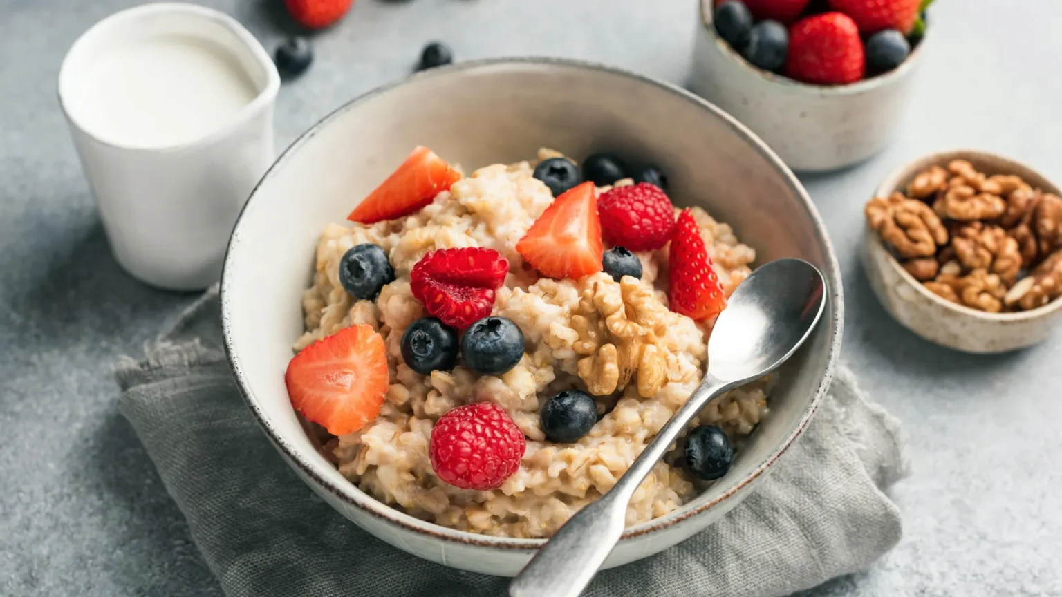 oatmeal breakfast berries nuts.webp