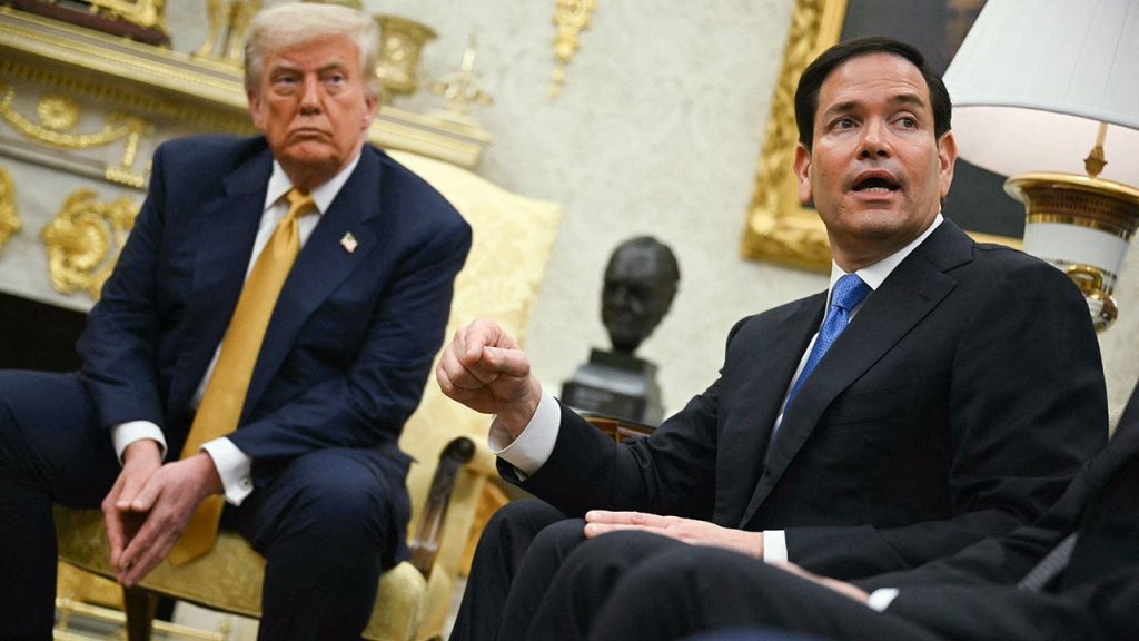rubio sits with trump