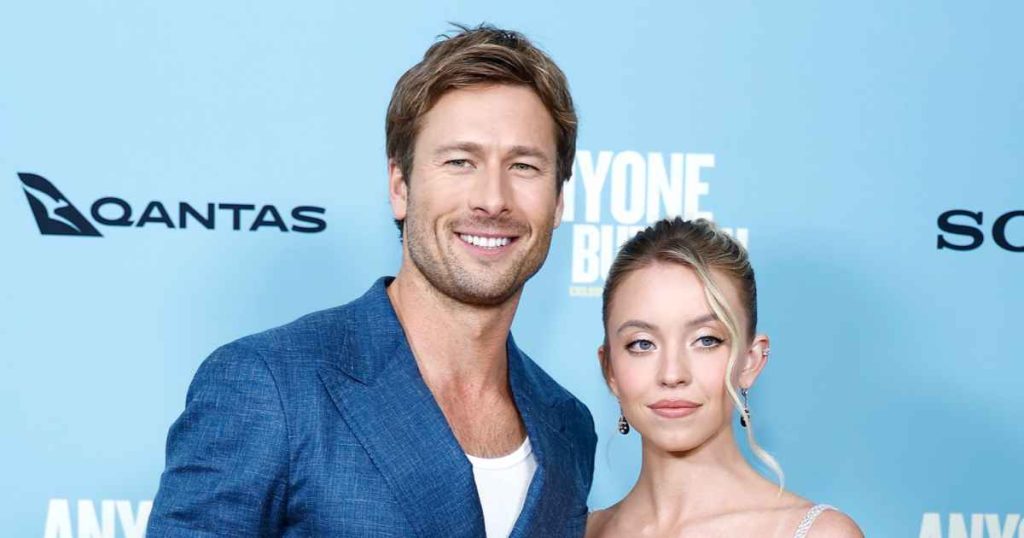 GettyImages1848895351 Sydney Sweeney Glen Powell Talk Realtionship Rumors and Anyone But You