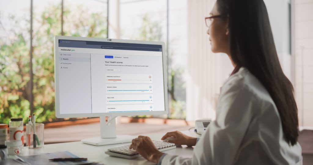 Molecular You Platform desktop with user 1260x664