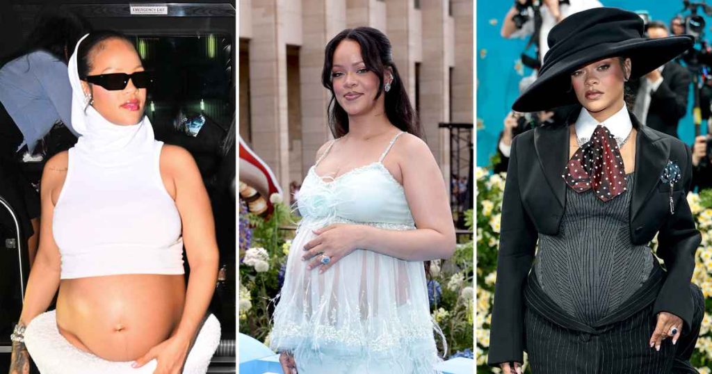 Rihanna s Best Pregnancy Style Moments While Expecting Baby No 3