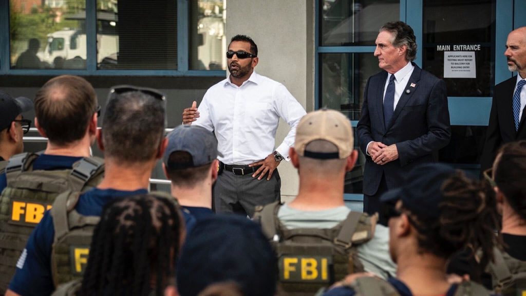 kash patel dc crackdown fbi