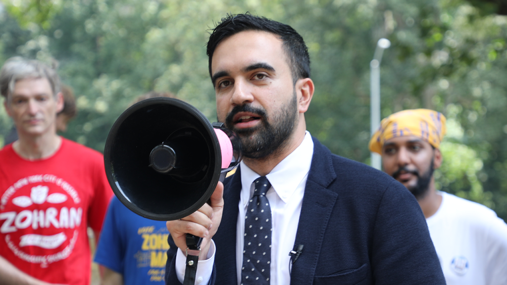 mamdani megaphone