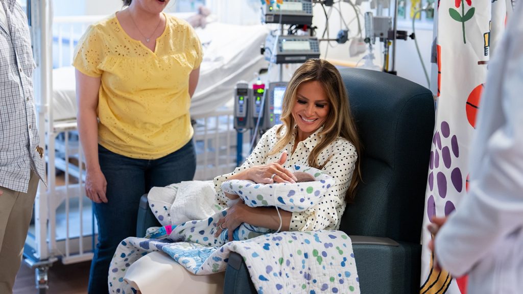 melania trump be best hospital