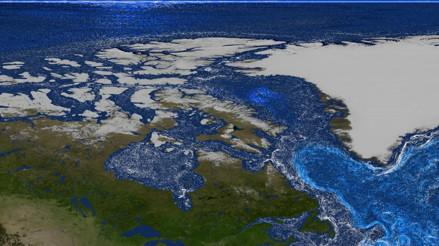 ocean currents swirl around north america and greenland.webp