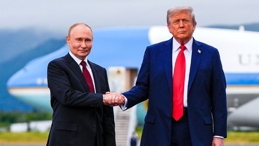 putin trump handshake alaska