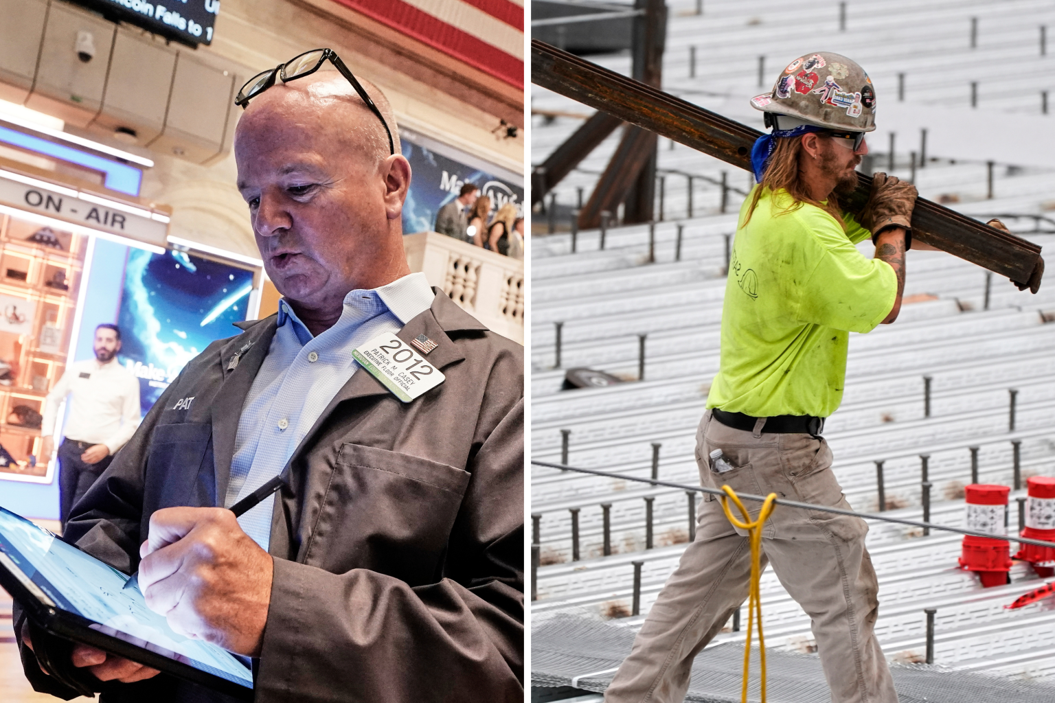 trader construction worke