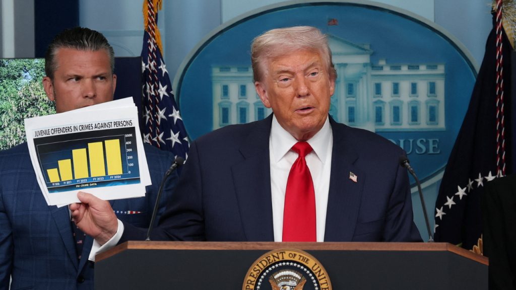 trump crime statistics press confrence