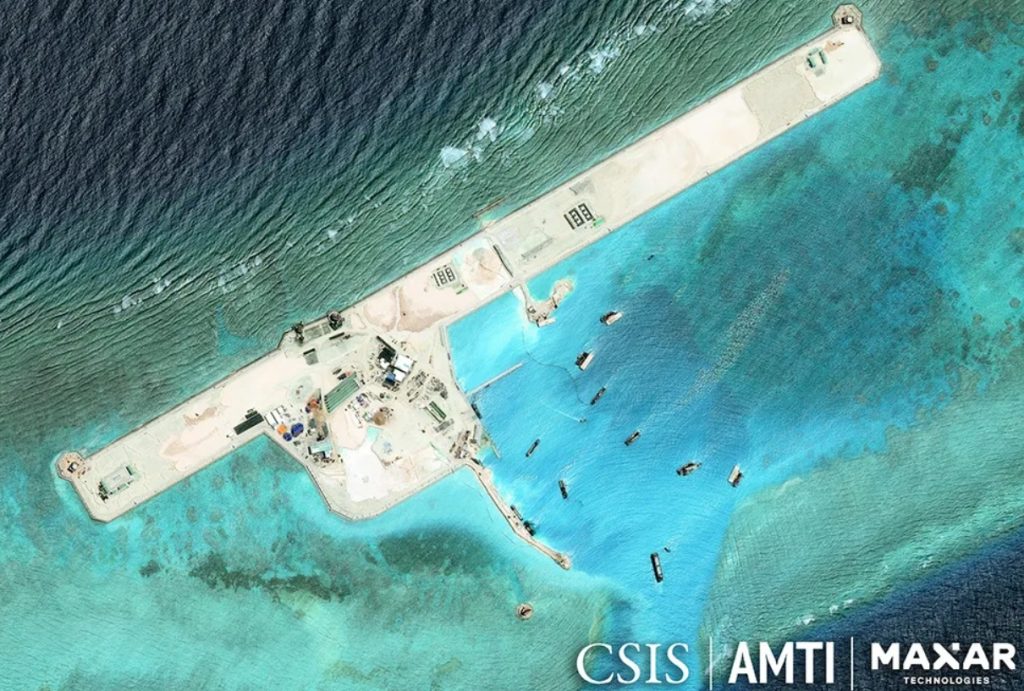 vietnam expands artificial island ladd reef