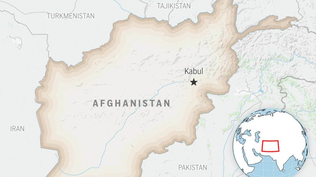 afghanistan map earthquake