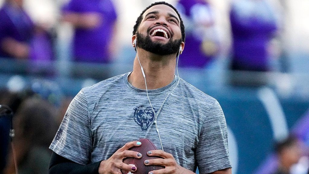 caleb williams pregame bears