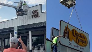 cracker barrel sign replaced