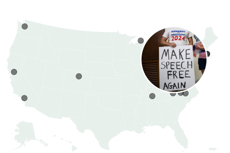 free speech map
