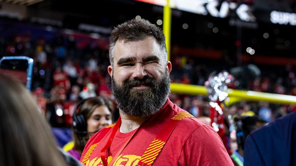 jason kelce looks on 090225
