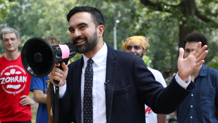 mamdani brooklyn megaphone