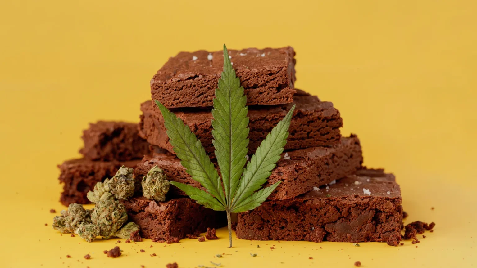 marijuana leaf cannabis chocolate brownies.webp