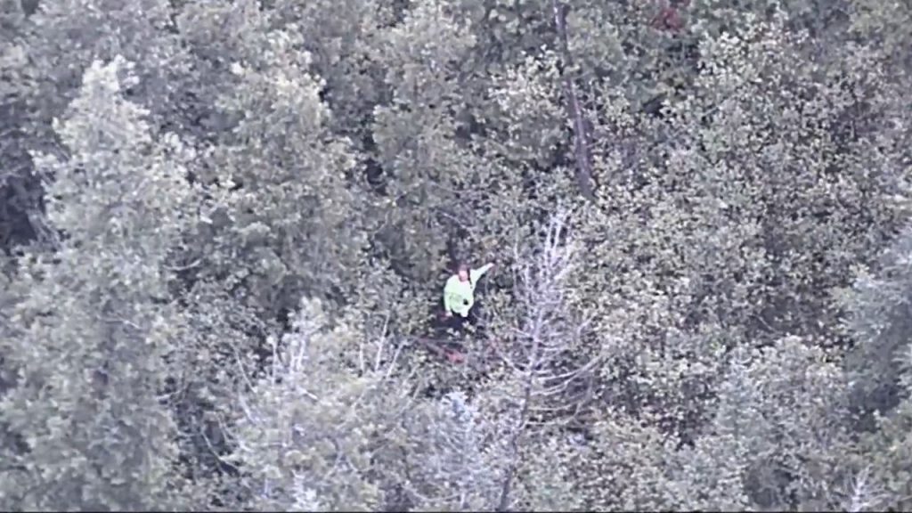 michigan state police helicopter spots missing woman2