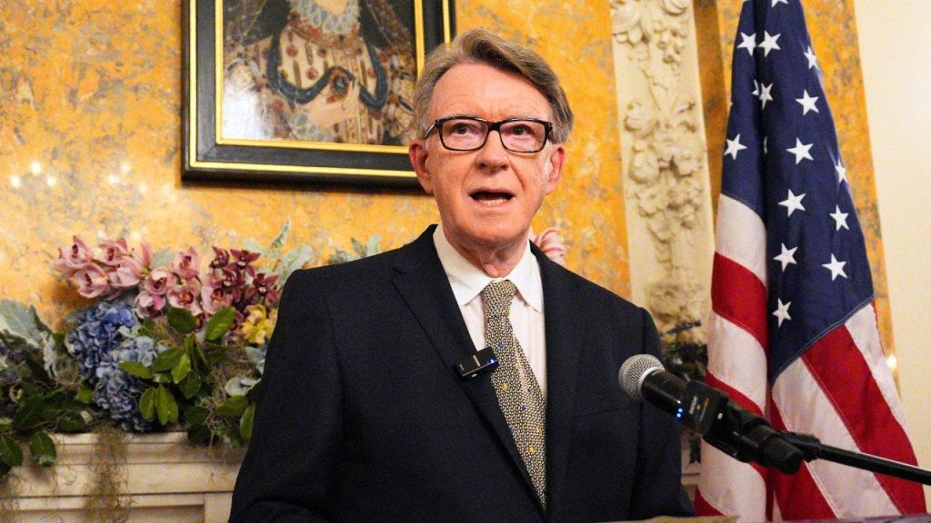 peter mandelson us flag