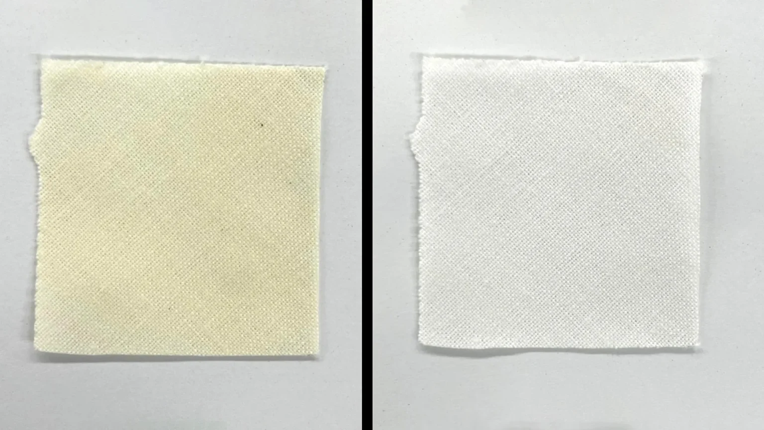 removing yellow stains from fabric with blue light.webp