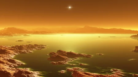 saturn moon titan hydrocarbon lake.webp